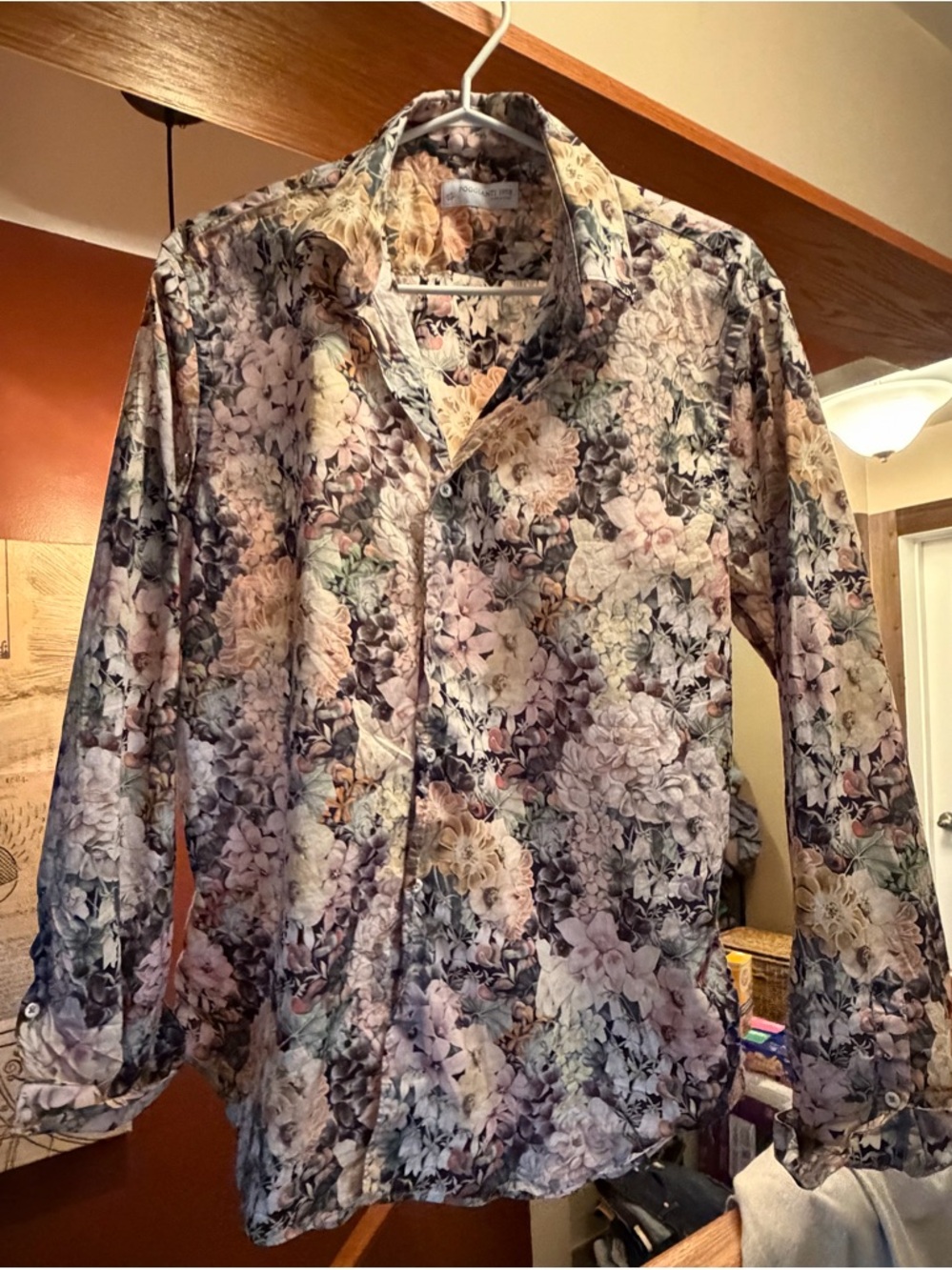 Poggianti 1958 Men’s Floral Button-Up Shirt - Made in Italy